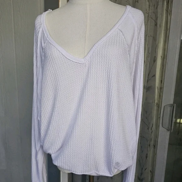 FREE PEOPLE We The Free Soul Song Oversized Top Sorbet Size M/L - Picture 8 of 8